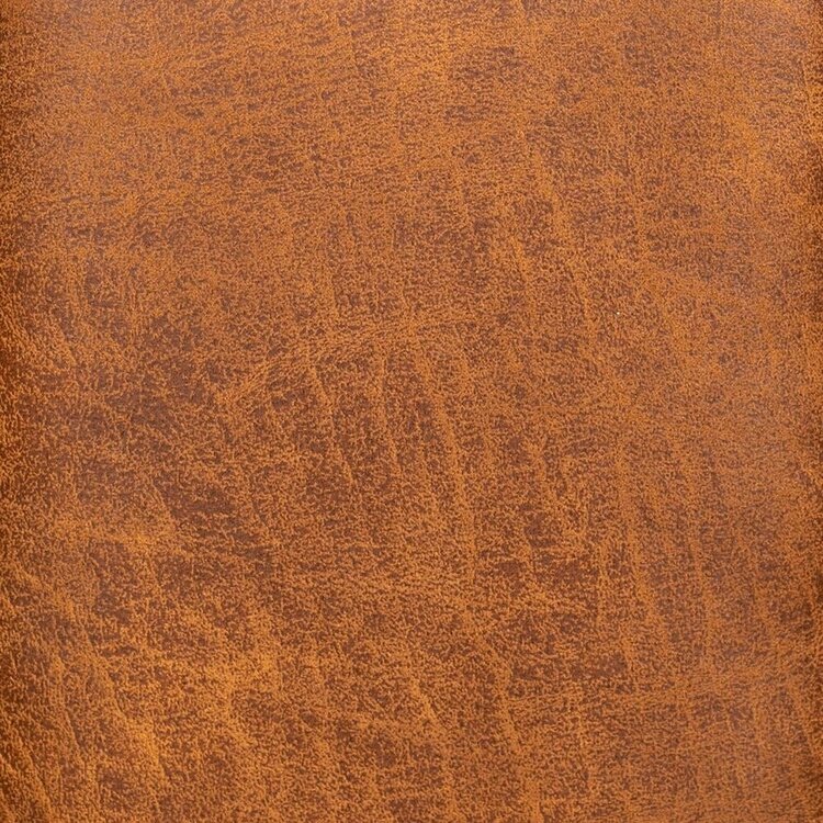 Banc de salle à manger industriel Espen cognac éco-cuir 160 cm