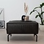 Pouf industriel Kansas anthracite