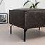 Pouf industriel Kansas anthracite