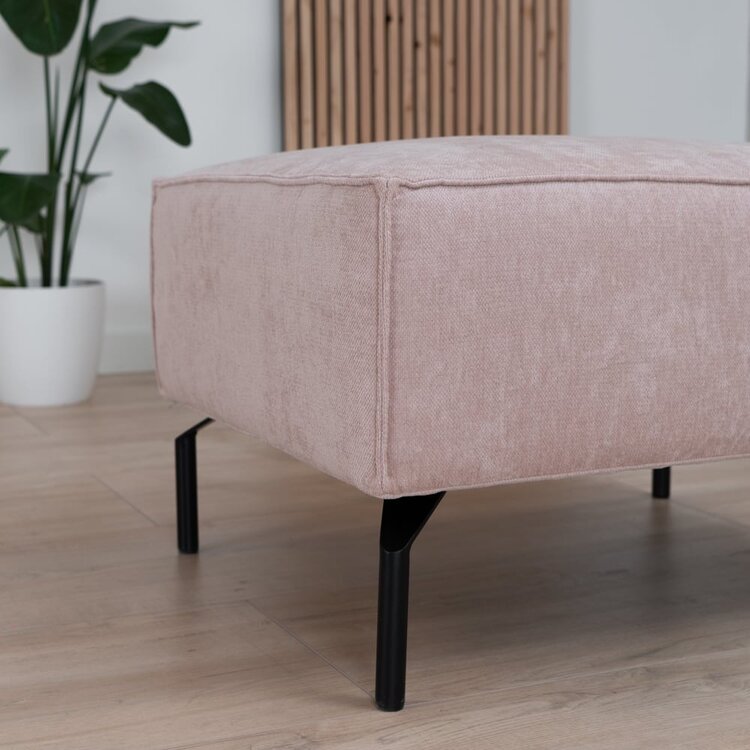Pouf scandinave Kansas rose mélange