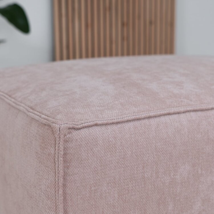 Pouf scandinave Kansas rose mélange