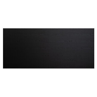 Plateau de table aspect bois noir melamine Roan 220 x 90 cm