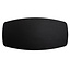 Plateau de table arrondi aspect bois noir melamine Roan 240 x 120 cm