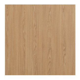 Plateau de table aspect chêne melamine Liam 70 x 70 cm