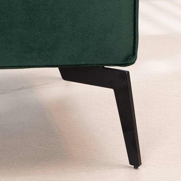 Pouf en velours Vegas vert