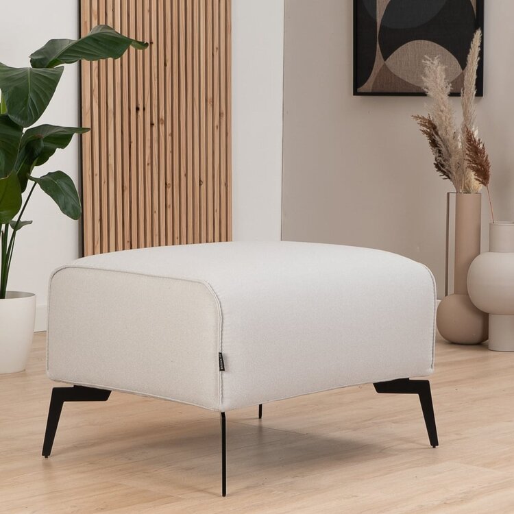 Pouf scandinave Vegas gris clair