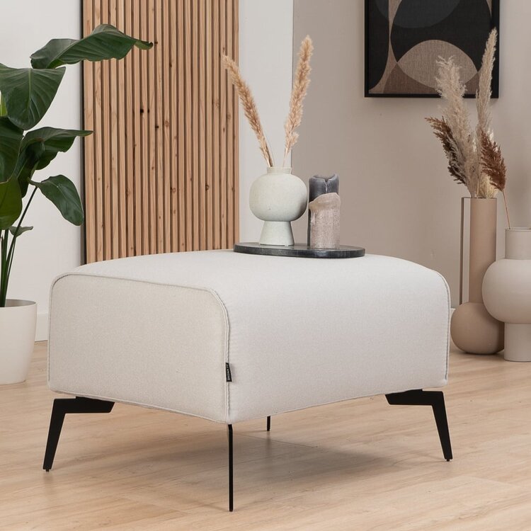 Pouf scandinave Vegas gris clair