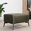 Pouf éco-cuir Vegas vert olive
