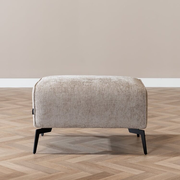 Pouf scandinave chenille Vegas taupe