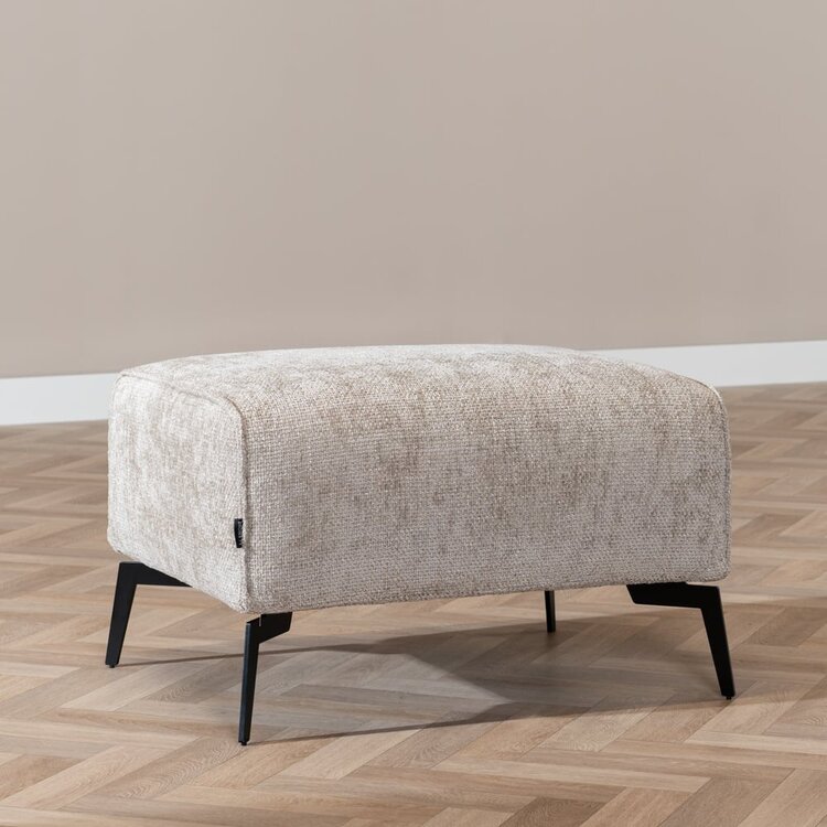 Pouf scandinave chenille Vegas taupe