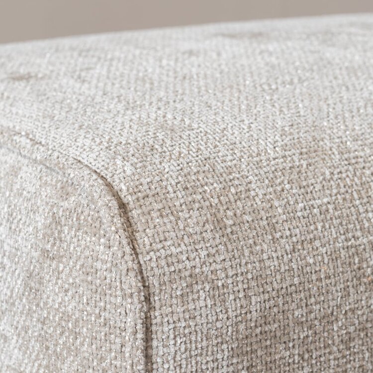 Pouf scandinave chenille Vegas taupe