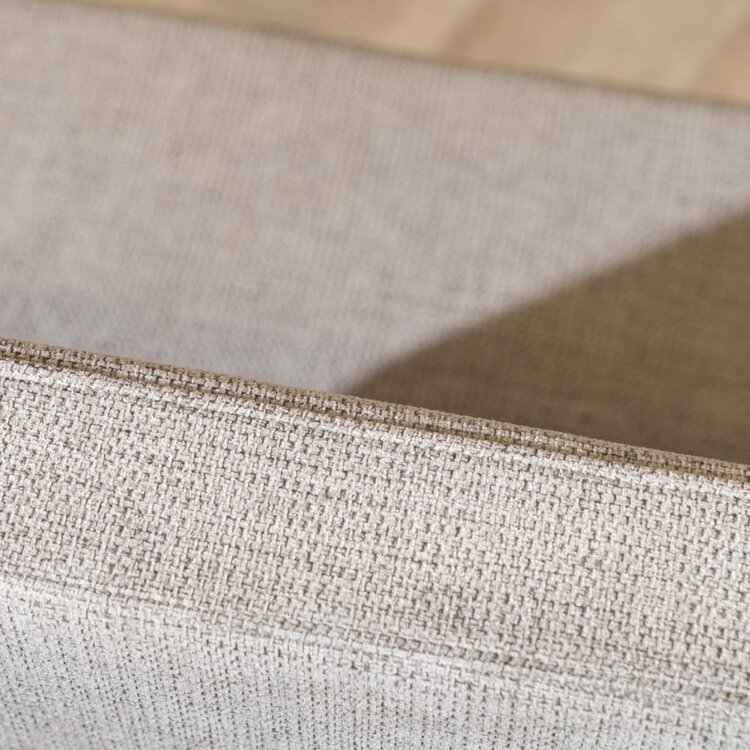 Banc de salle à manger scandinave Espen taupe tissu recyclé 160 cm