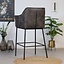 Tabouret de bar industriel Aaron anthracite 82 cm