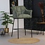 Tabouret de bar industriel Aaron vert 82 cm