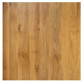 Plateau de table carré bistro Sven en chêne massif 80 x 80