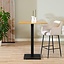 Table de bar en chêne massif Sven 80 x 80 cm