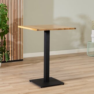 Table de bar en chêne massif Sven 80 x 80 cm