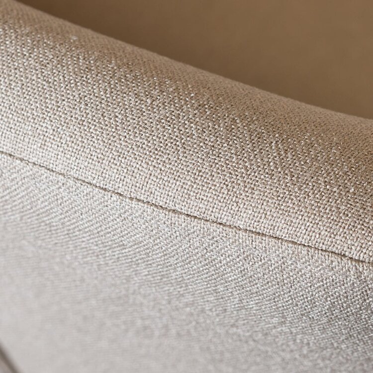 Chaise de salle à manger à roulettes Isak taupe tissu recyclé