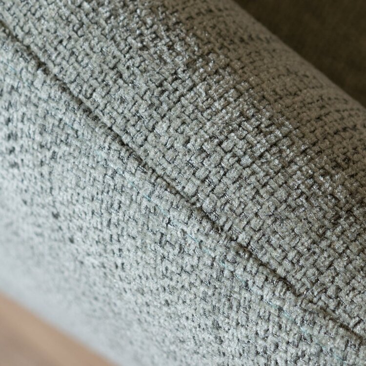 Chaise de salle à manger scandinave Sten vert tissu recyclé