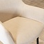 Tabouret de bar scandinave Niklas beige tissu recyclé 78 cm