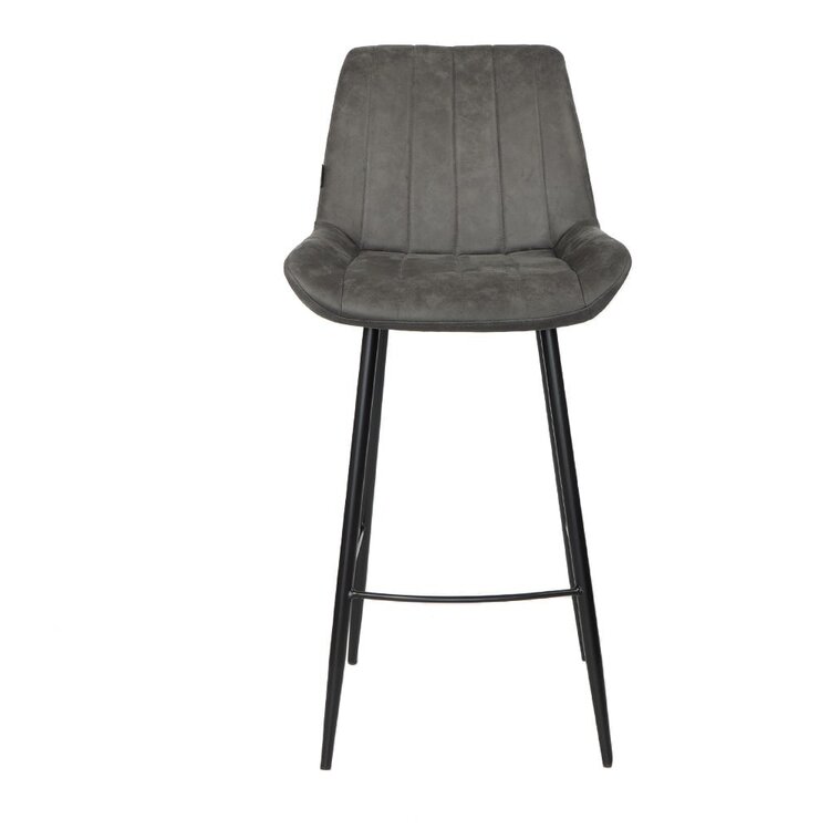 Tabouret de bar industriel Brooke anthracite 74 cm