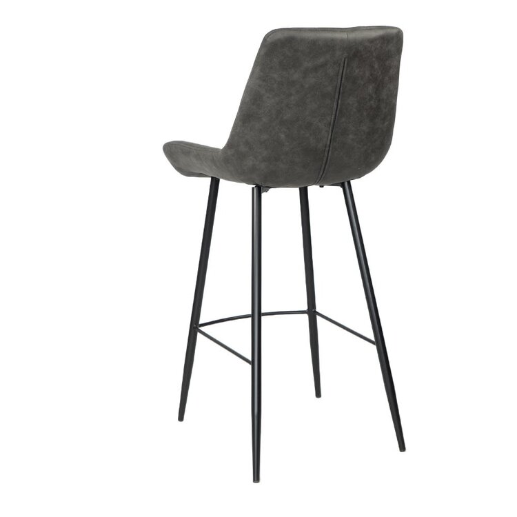 Tabouret de bar industriel Brooke anthracite 74 cm