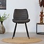 Chaise de salle à manger industrielle Morris anthracite
