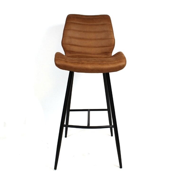 Tabouret de bar industriel Morris cognac 71 cm