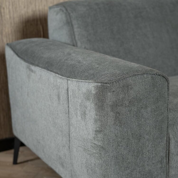 Canapé d'angle scandinave Vegas anthracite mélange gauche/droit