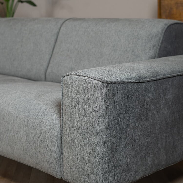 Canapé d'angle scandinave Vegas anthracite mélange gauche/droit