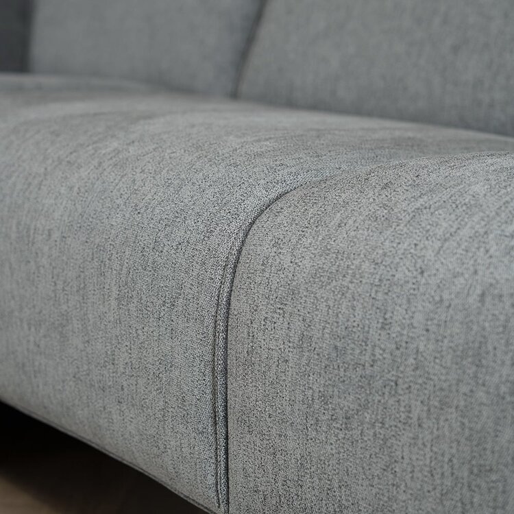 Canapé d'angle scandinave Vegas anthracite mélange gauche/droit