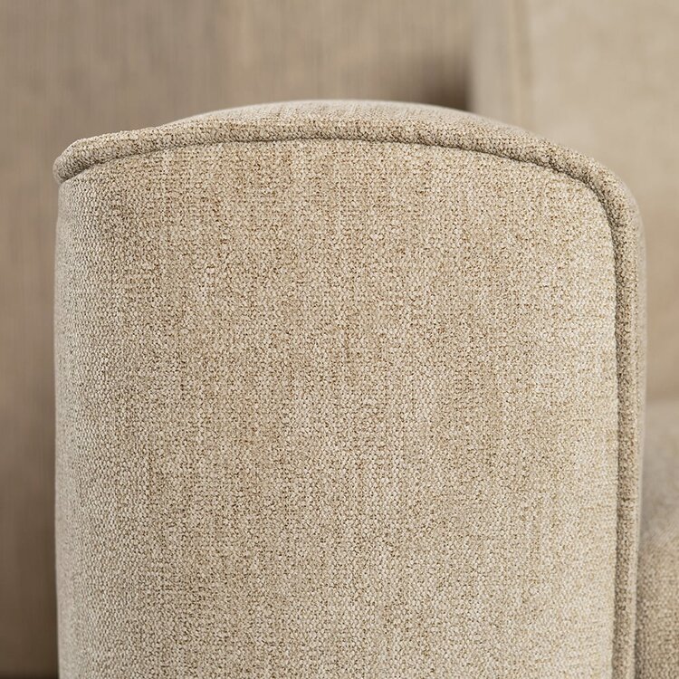 Canapé d'angle scandinave Vegas taupe tissu chiné gauche/droit