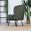 Fauteuil velours Else vert
