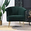Fauteuil velours Amy vert