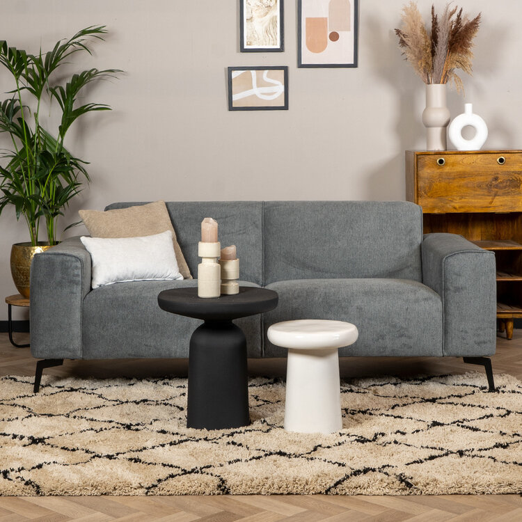 Canapé scandinave 2,5 places Vegas anthracite mélange