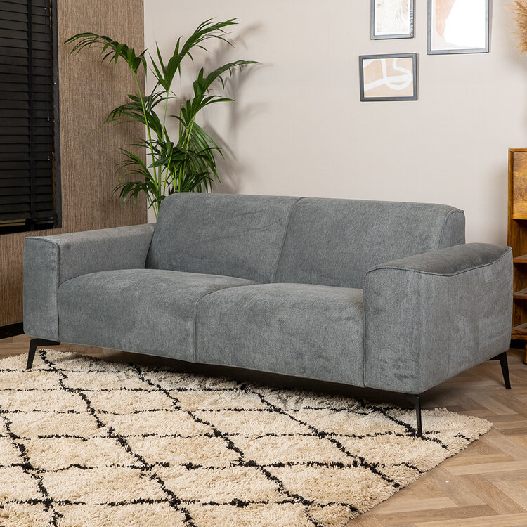 Canapé scandinave 2,5 places Vegas anthracite mélange