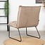 Fauteuil velours Malaga taupe