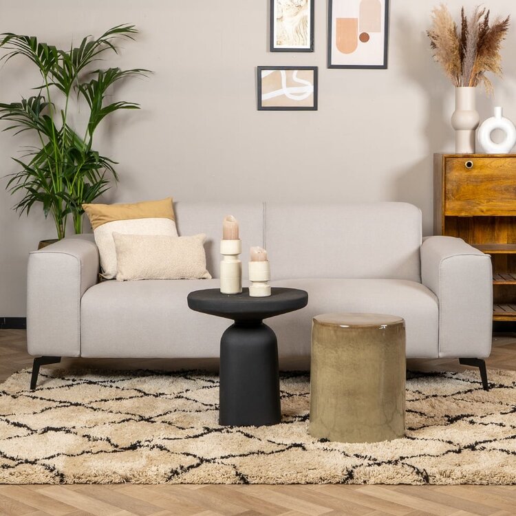 Canapé scandinave 2,5 places Vegas gris clair