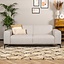 Canapé scandinave 2,5 places Vegas gris clair