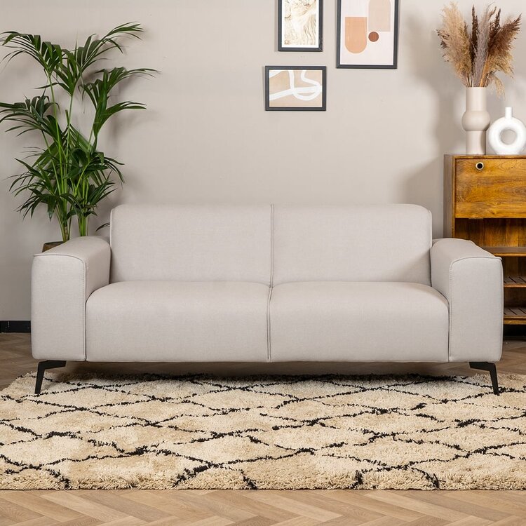 Canapé scandinave 2,5 places Vegas gris clair
