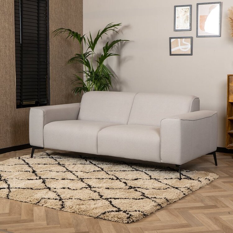 Canapé scandinave 2,5 places Vegas gris clair