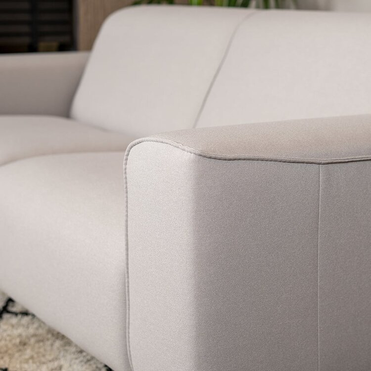 Canapé scandinave 2,5 places Vegas gris clair