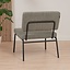 Fauteuil scandinave Espen tissu recyclé vert