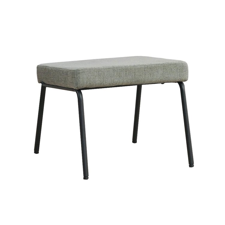 Hocker Espen vert en tissu recyclé