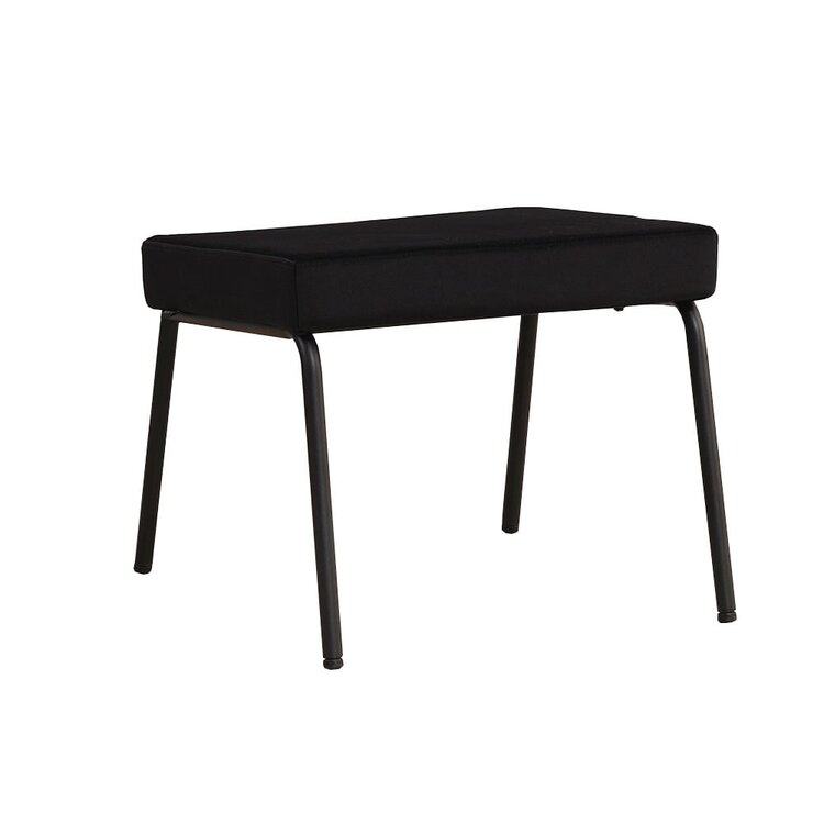 Hocker Espen en velours noir