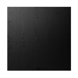 Plateau de table aspect bois noir melamine Roan 60 x 60 cm