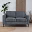 Canapé scandinave 2 places Orlando anthracite mélange