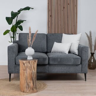 Canapé scandinave 2 places Orlando anthracite mélange