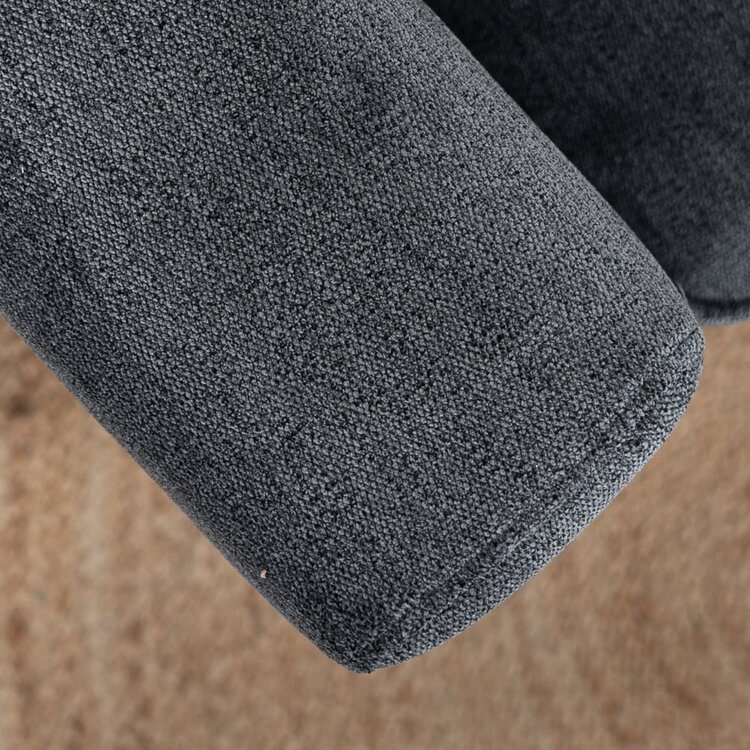 Canapé scandinave 2 places Orlando anthracite mélange