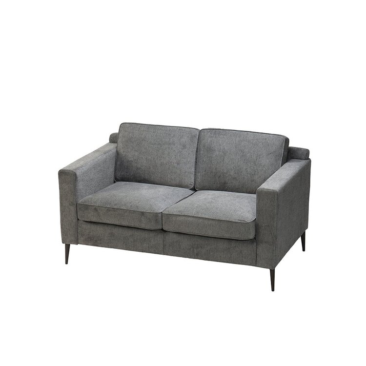 Canapé scandinave 2 places Orlando anthracite mélange